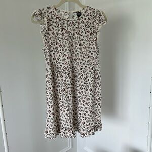 Floral, short sleeve babydoll dress